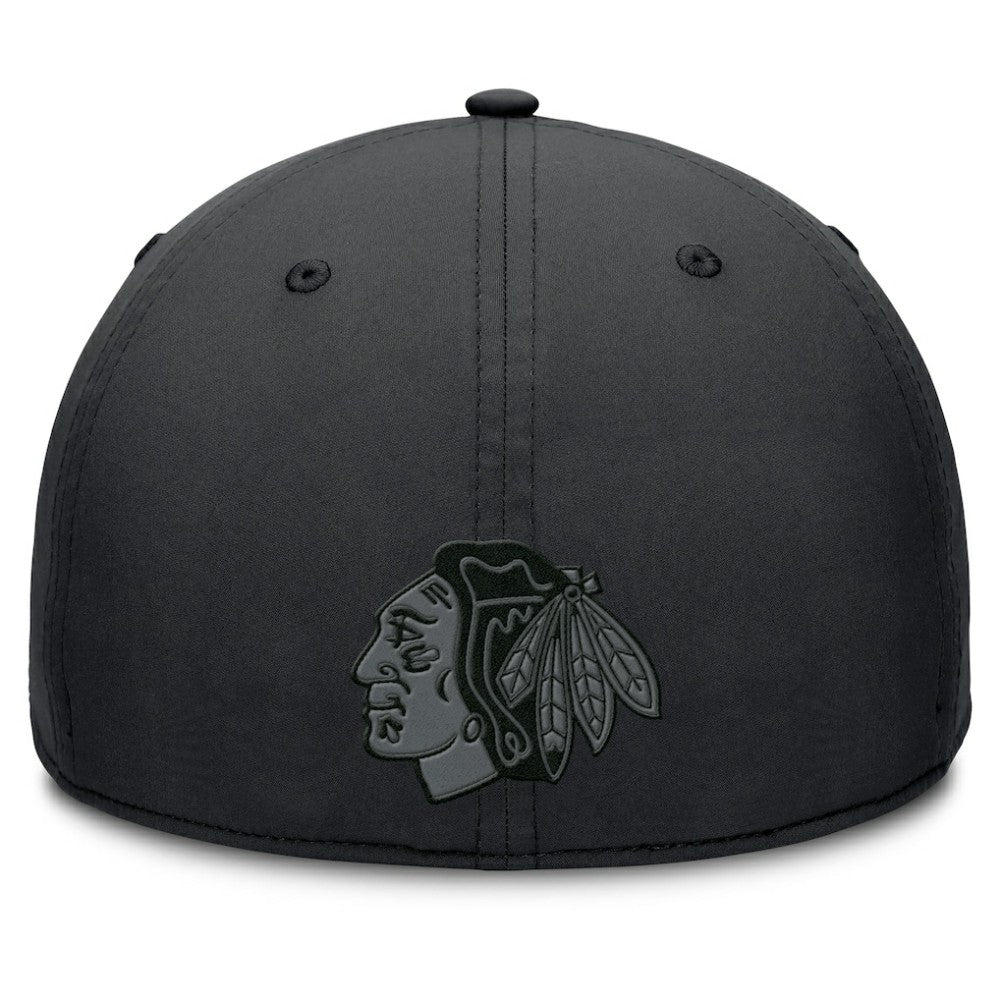NHL Chicago Blackhawks Fanatics Authentic Pro Road Team Code Flex Hat - Black
