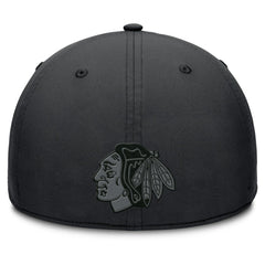 NHL Chicago Blackhawks Fanatics Authentic Pro Road Team Code Flex Hat - Black