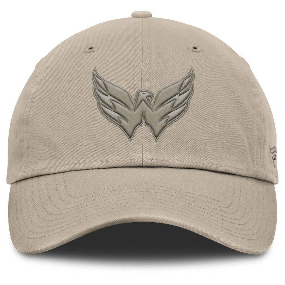 NHL Washington Capitals Fanatics Authentic Pro Road Adjustable Hat - Tan