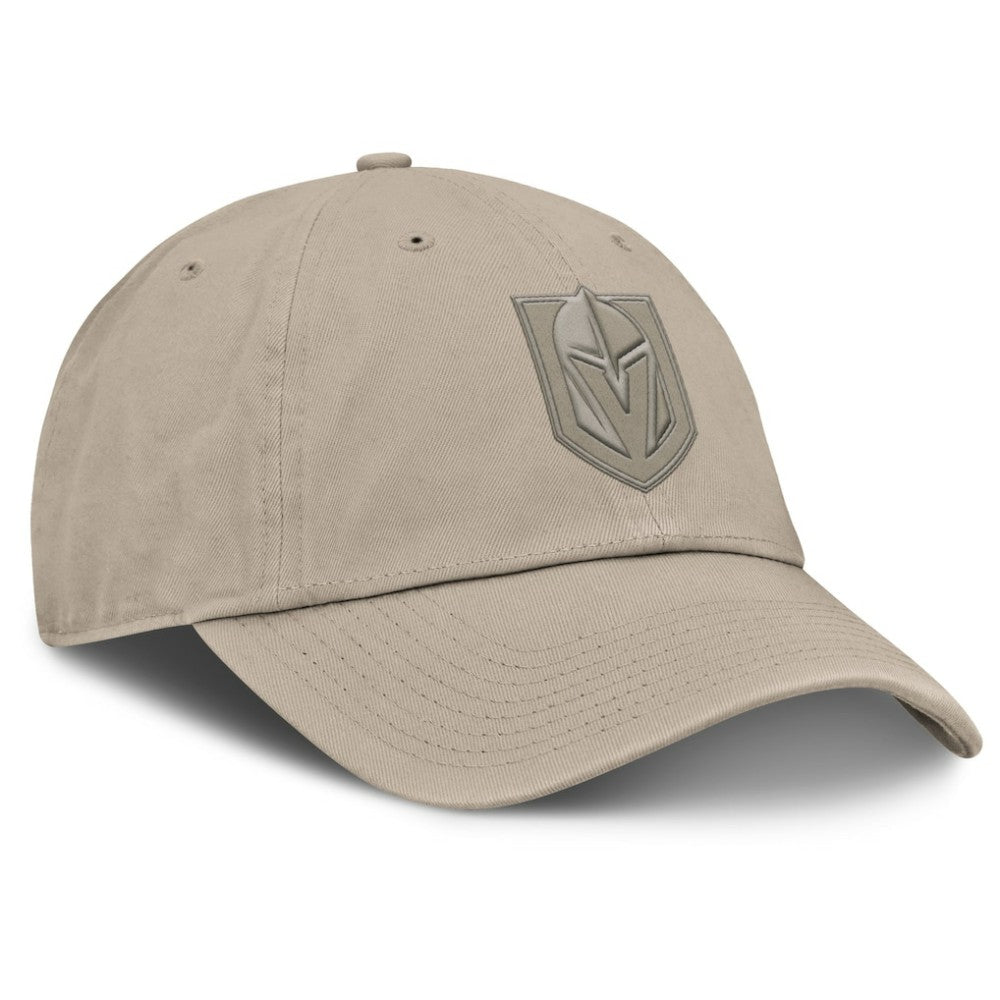 NHL Vegas Golden Knights Fanatics Authentic Pro Road Adjustable Hat - Tan