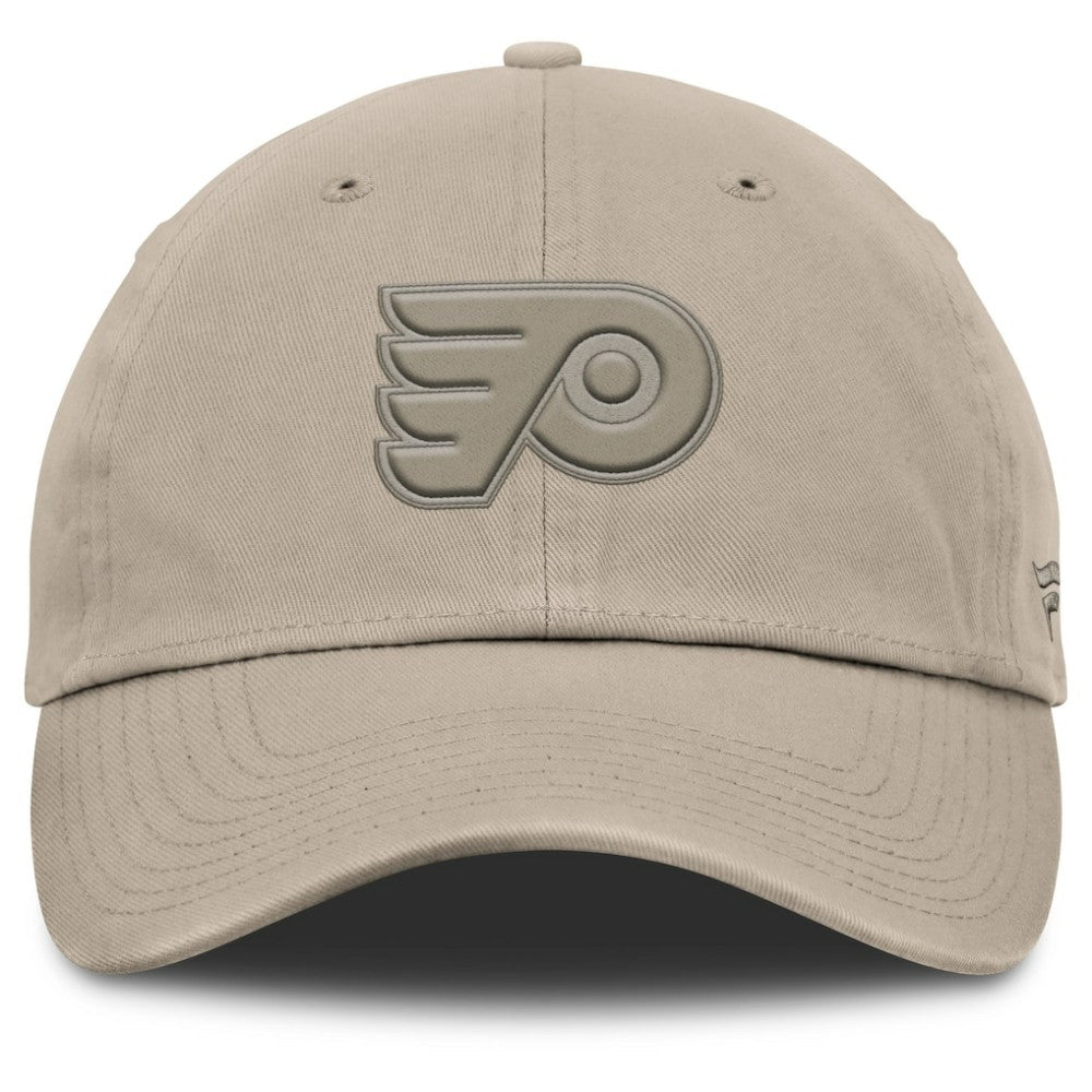 NHL Philadelphia Flyers Fanatics Authentic Pro Road Adjustable Hat - Tan