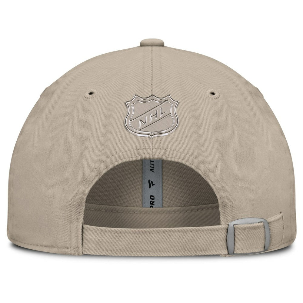 NHL Boston Bruins Fanatics Authentic Pro Road Adjustable Hat - Tan