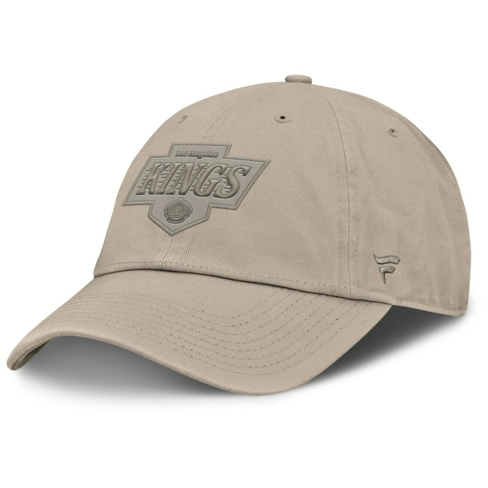 NHL Los Angeles Kings Fanatics Authentic Pro Road Adjustable Hat - Tan
