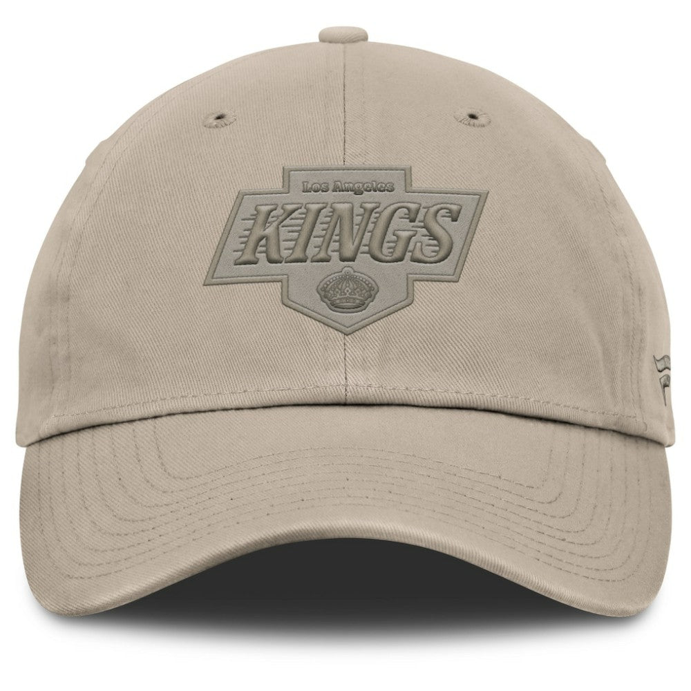 NHL Los Angeles Kings Fanatics Authentic Pro Road Adjustable Hat - Tan