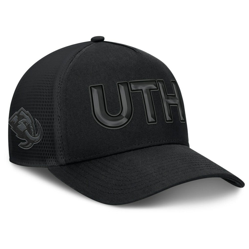 NHL Utah Mammoth Fanatics Authentic Pro Road Team Code Trucker Adjustable Hat - Black