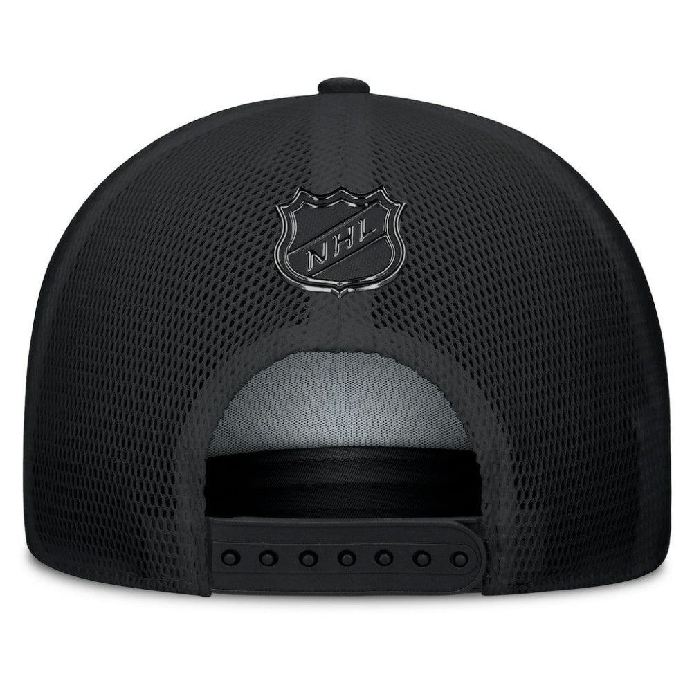NHL Utah Mammoth Fanatics Authentic Pro Road Team Code Trucker Adjustable Hat - Black