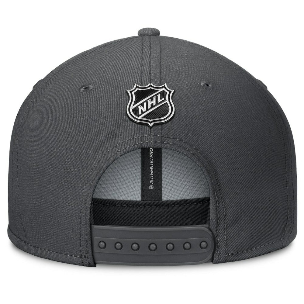 NHL Vegas Golden Knights Fanatics Authentic Pro Rink Lockup Snapback Hat - Charcoal