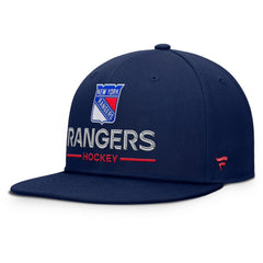 NHL New York Rangers Fanatics Authentic Pro Rink Lockup Snapback Hat - Navy