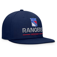 NHL New York Rangers Fanatics Authentic Pro Rink Lockup Snapback Hat - Navy