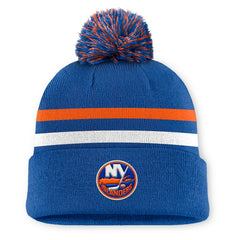 NHL New York Islanders Fanatics Authentic Pro Rink Cuffed Knit Hat with Pom - Royal