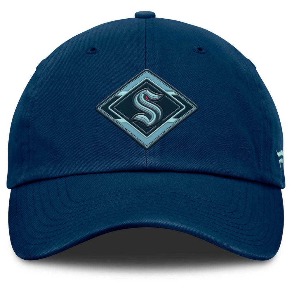 NHL Seattle Kraken Fanatics Women's Authentic Pro Rink Adjustable Hat - Deep Sea Blue