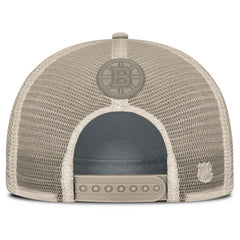 NHL Boston Bruins Fanatics Women's Authentic Pro Road Trucker Adjustable Hat - Tan