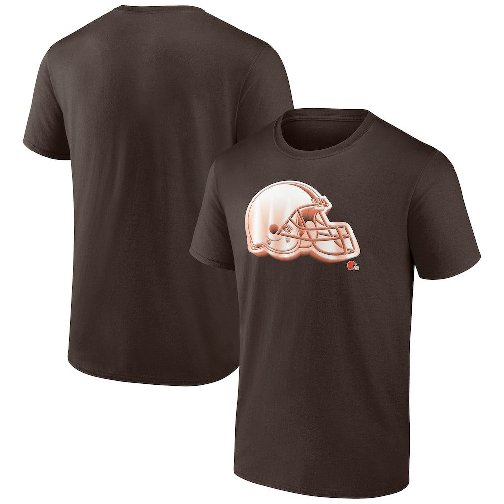 Cleveland Browns Chrome Dimension T-Shirt Brown