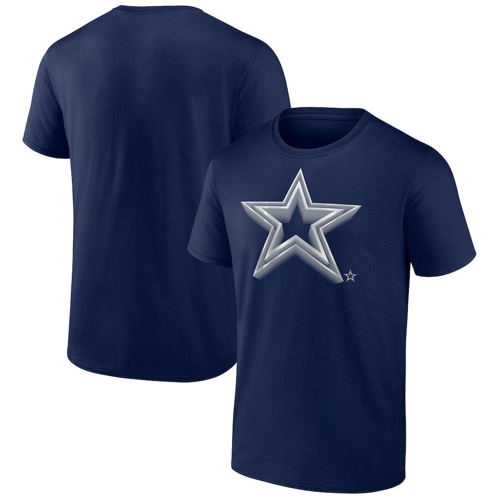 Dallas Cowboys Chrome Dimension T-Shirt Navy