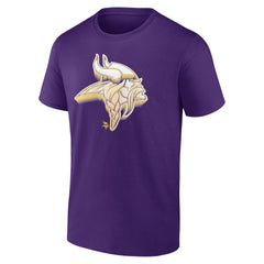 Minnesota Vikings Chrome Dimension T-Shirt Purple