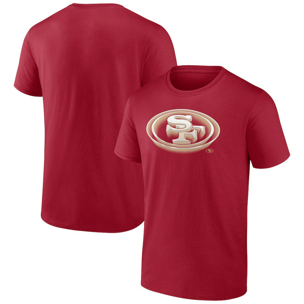 San Francisco 49ers Chrome Dimension T-Shirt Scarlet