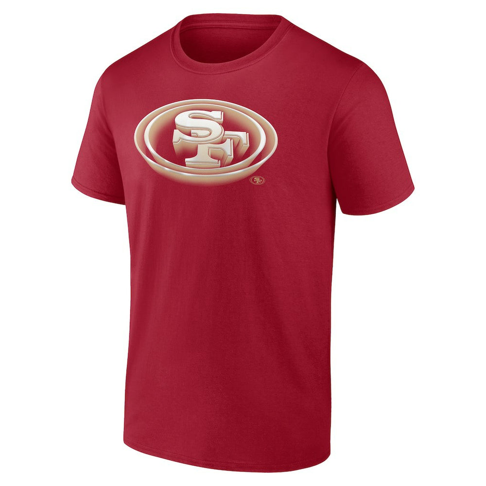 San Francisco 49ers Chrome Dimension T-Shirt Scarlet