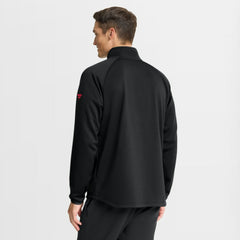 NHL Carolina Hurricanes Fanatics Authentic Pro Tonal Rink Raglan Quarter-Zip Pullover - Black
