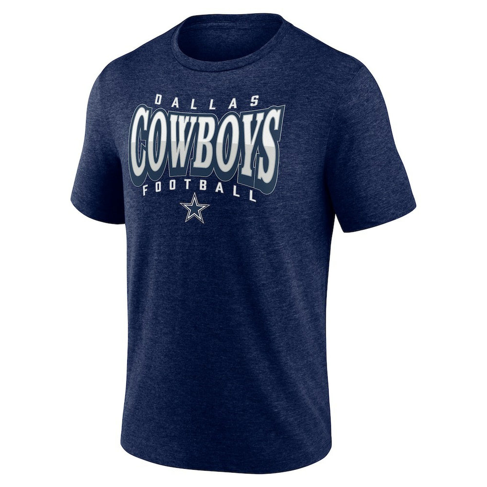 Dallas Cowboys Divided Warp Tri-Blend T-Shirt Navy