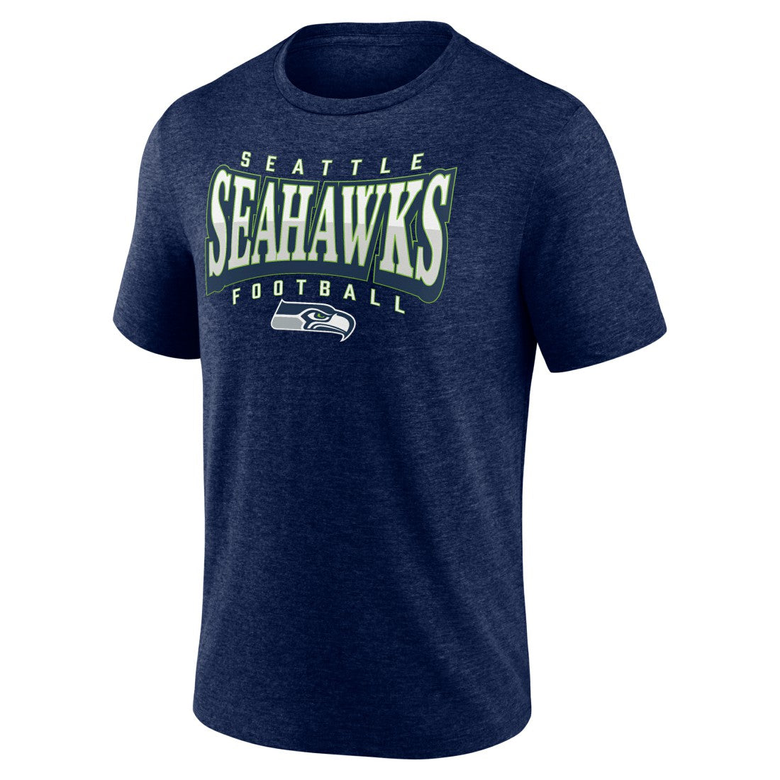 Seattle Seahawks Divided Warp Tri-Blend T-Shirt College Navy