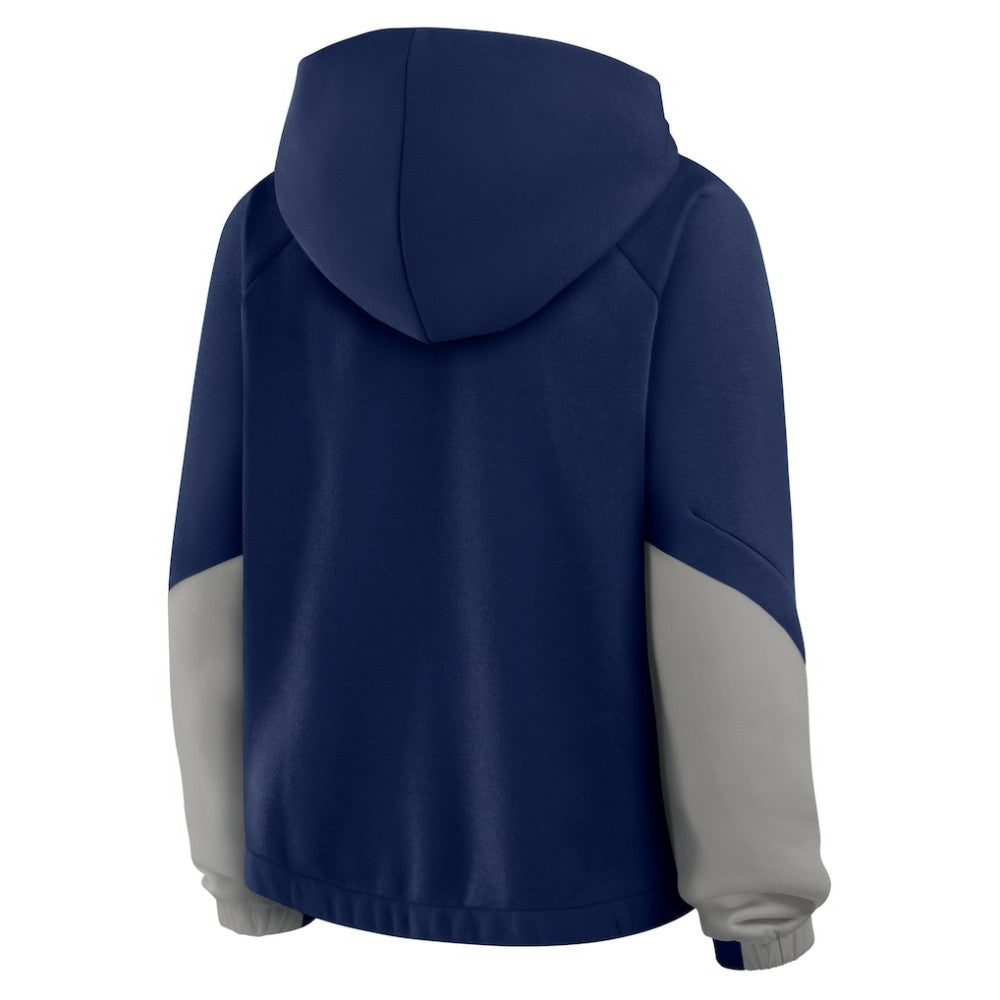 New York Yankees Fanatics Women's Oversized Time to Win Pullover Hoodie - Navy Hoodies