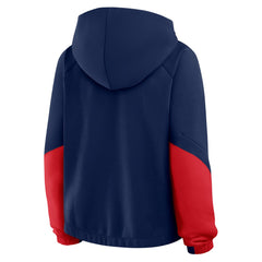 Cleveland Guardians Fanatics Women's Oversized Time to Win Pullover Hoodie - Navy Hoodies