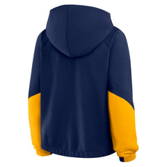 Milwaukee Brewers Fanatics Women's Oversized Time to Win Pullover Hoodie - Navy Hoodies