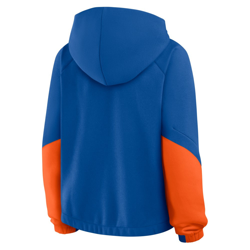 New York Mets Fanatics Women's Oversized Time to Win Pullover Hoodie - Royal Hoodies