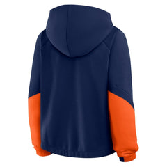 Detroit Tigers Fanatics Women's Oversized Time to Win Pullover Hoodie - Navy Hoodies