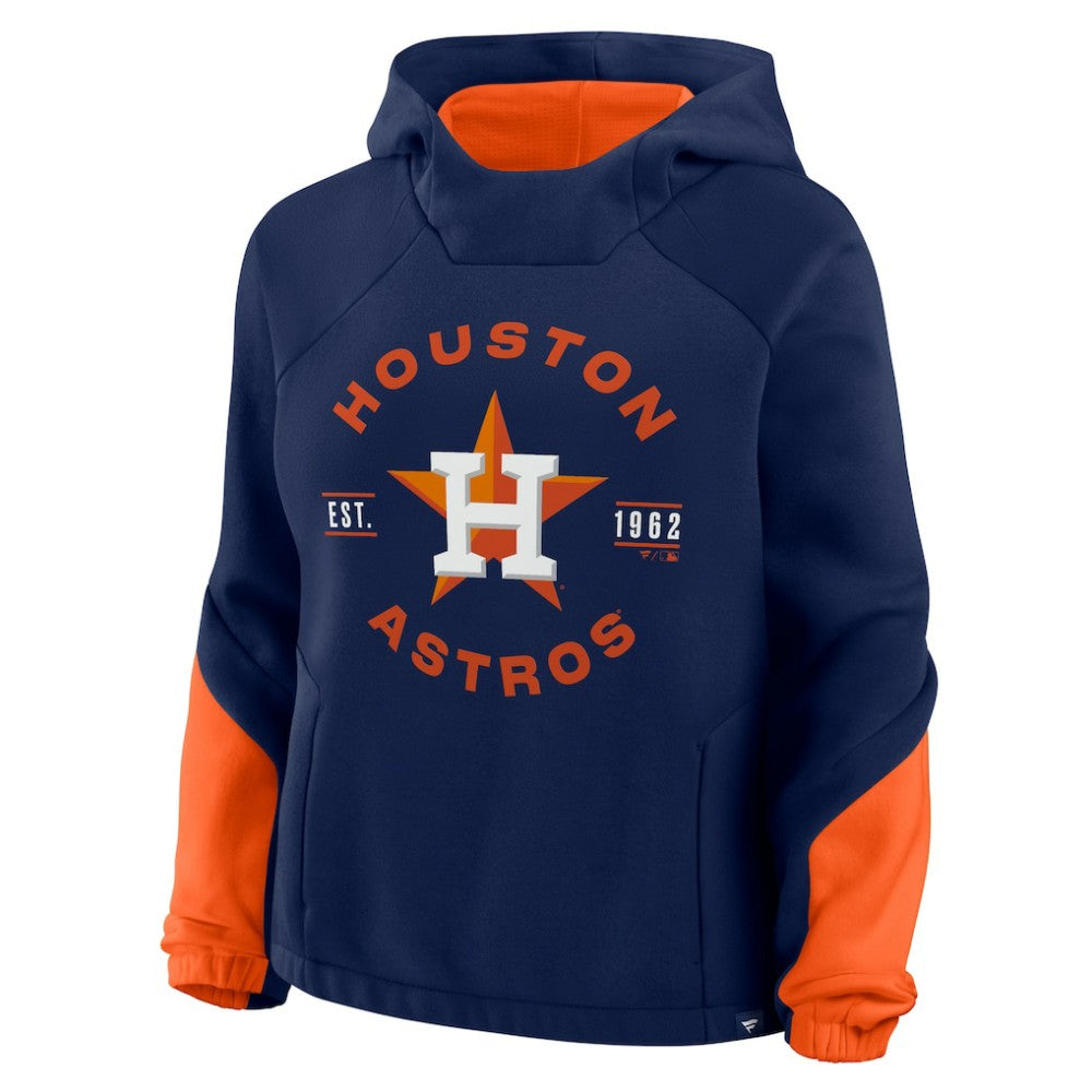 Houston Astros Fanatics Women's Oversized Time to Win Pullover Hoodie - Navy Hoodies