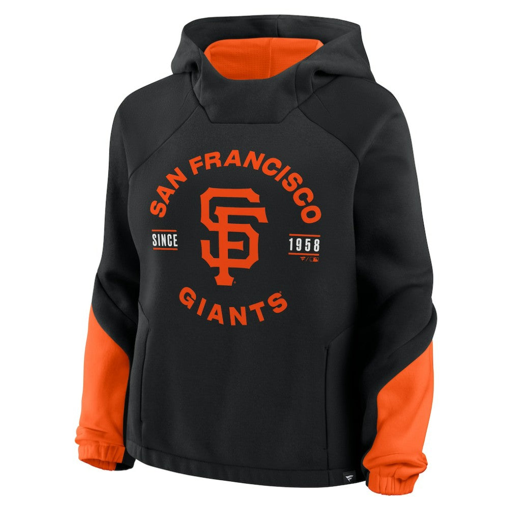 San Francisco Giants Fanatics Women's Oversized Time to Win Pullover Hoodie - Black Hoodies