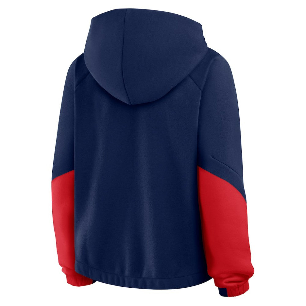 Boston Red Sox Fanatics Women's Oversized Time to Win Pullover Hoodie - Navy Hoodies