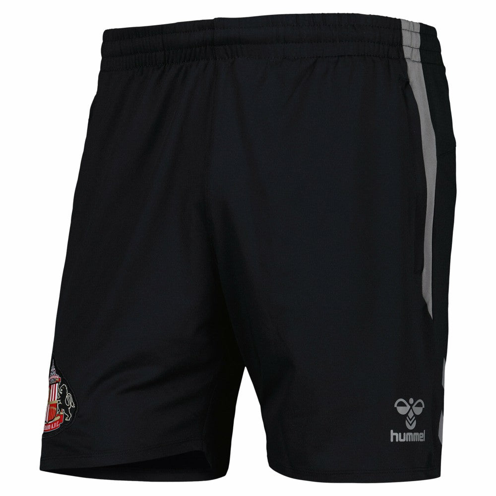Sunderland Hummel Training Woven Shorts Black