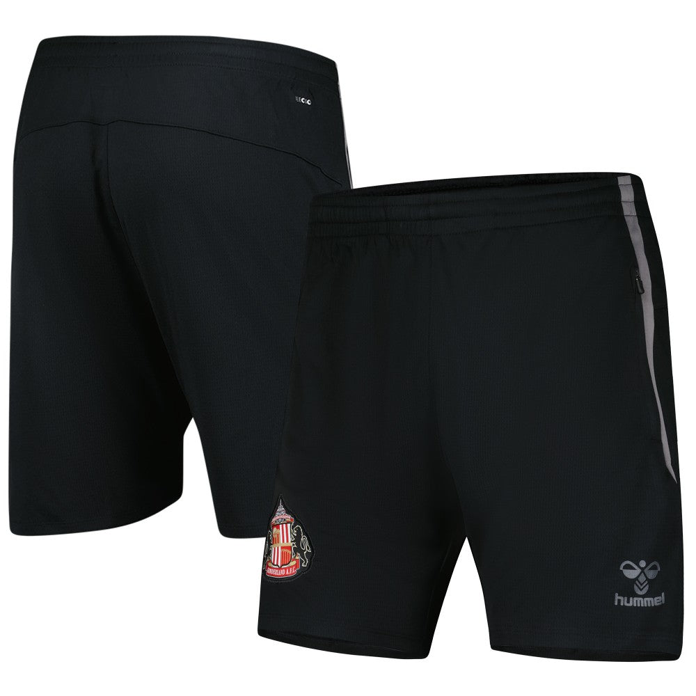 Sunderland Hummel Training Shorts Black