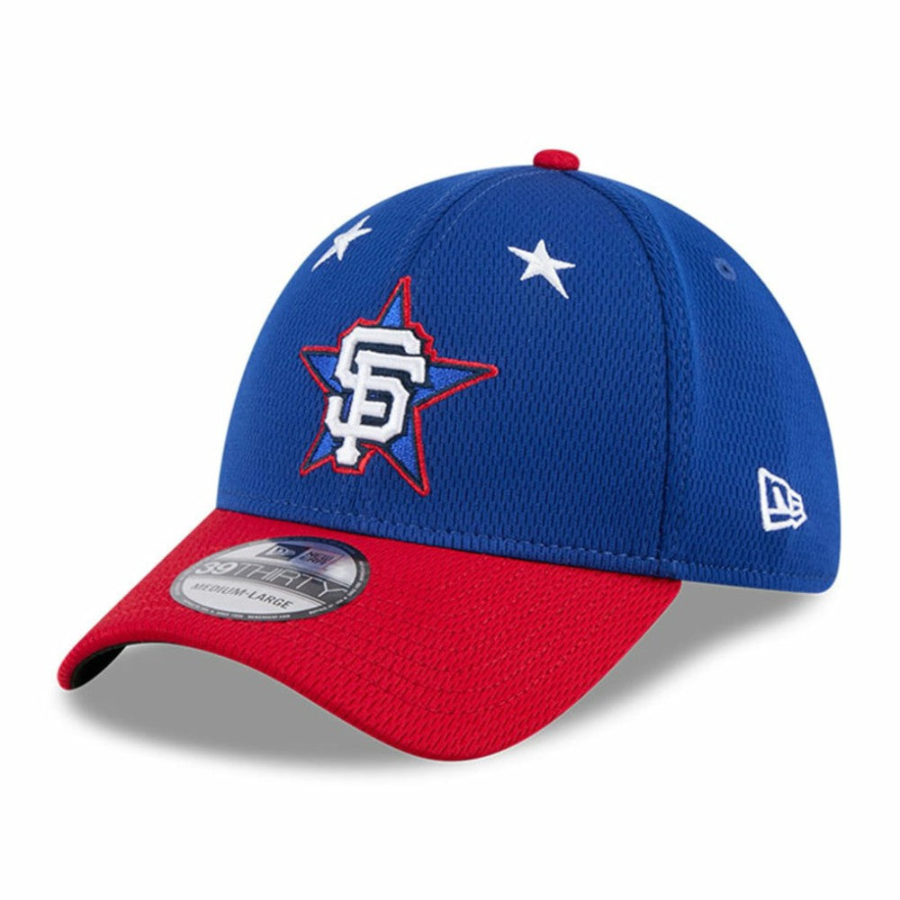 San Francisco Giants New Era 2025 MLB All-Star Game Workout 39THIRTY Flex Hat - Blue/Red Hats
