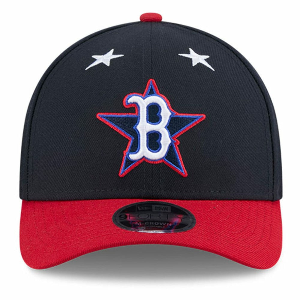 Boston Red Sox New Era 2025 MLB All-Star Game Workout 9FORTY M-Crown Adjustable Hat - Navy/Red Hats