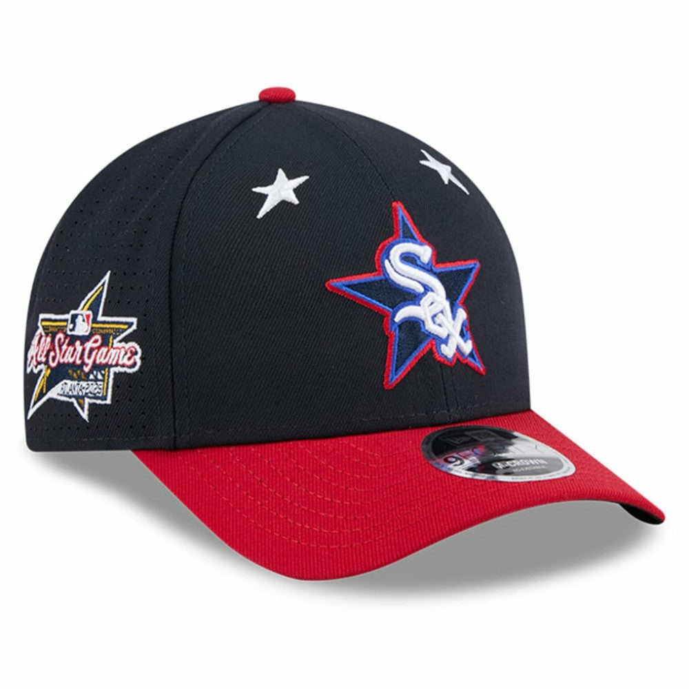 Chicago White Sox New Era 2025 MLB All-Star Game Workout 9FORTY M-Crown Adjustable Hat - Navy/Red Hats