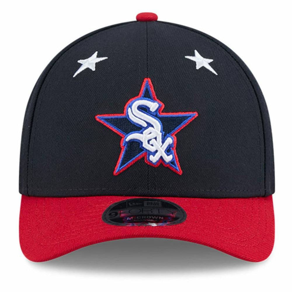 Chicago White Sox New Era 2025 MLB All-Star Game Workout 9FORTY M-Crown Adjustable Hat - Navy/Red Hats