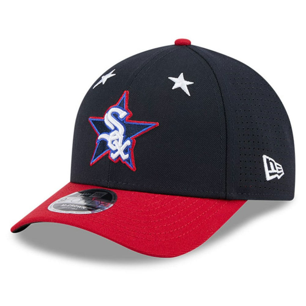 Chicago White Sox New Era 2025 MLB All-Star Game Workout 9FORTY M-Crown Adjustable Hat - Navy/Red Hats