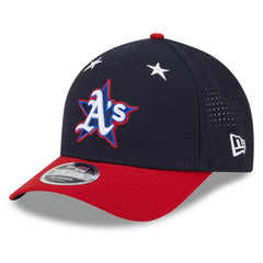 Athletics New Era 2025 MLB All-Star Game Workout 9FORTY M-Crown Adjustable Hat - Navy/Red Hats