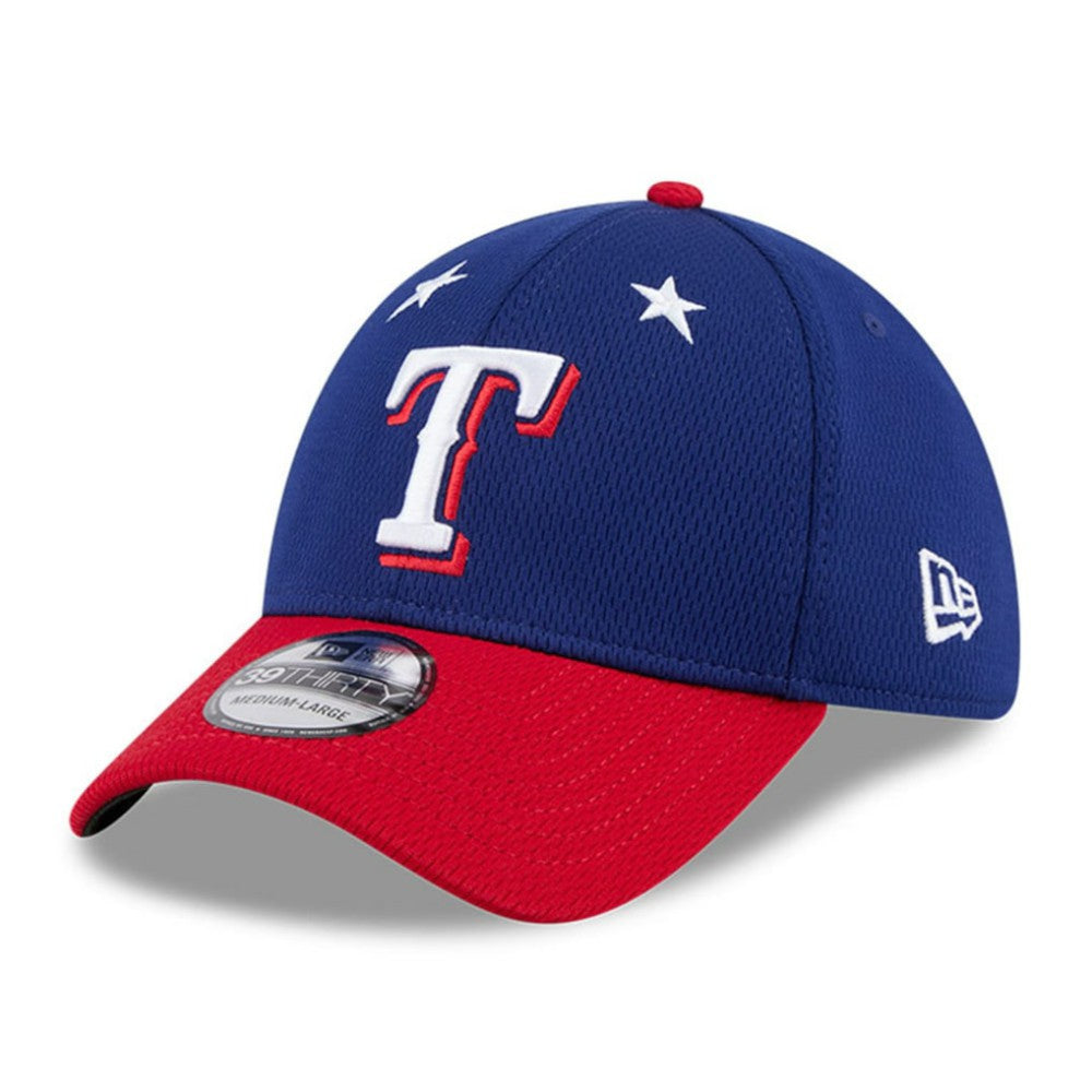 Texas Rangers New Era 2025 MLB All-Star Game 39THIRTY Flex Hat - Royal/Red Hats