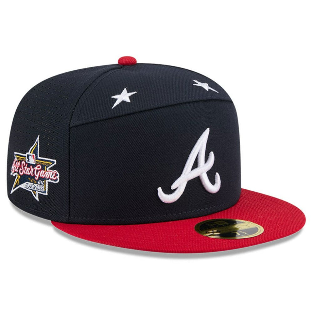 Atlanta Braves New Era 2025 MLB All-Star Game Side Patch 59FIFTY Fitted Hat - Navy/Red Hats