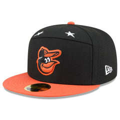 Baltimore Orioles New Era 2025 MLB All-Star Game Side Patch 59FIFTY Fitted Hat - Black/Orange Hats