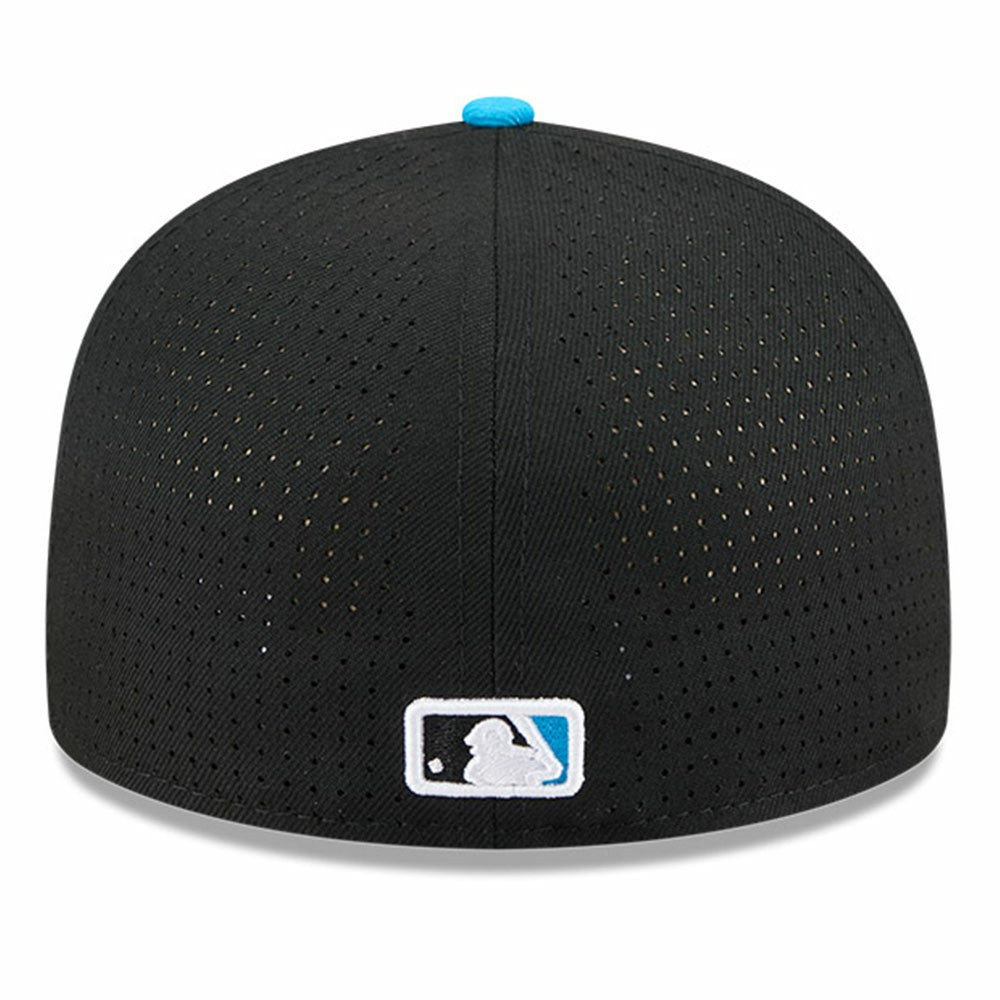 Miami Marlins New Era 2025 MLB All-Star Game Side Patch 59FIFTY Fitted Hat - Black/Blue Hats