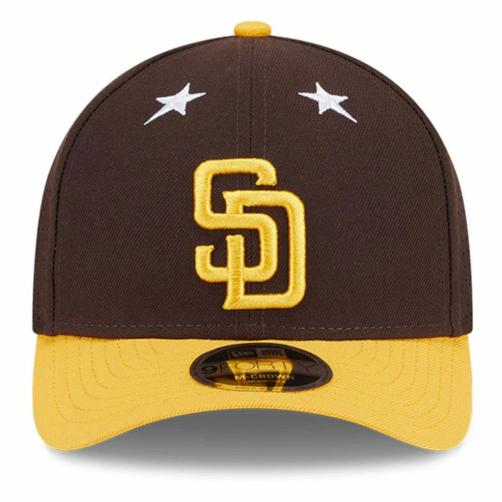 San Diego Padres New Era 2025 MLB All-Star Game 9FORTY M-Crown Adjustable Hat - Brown/Gold Hats