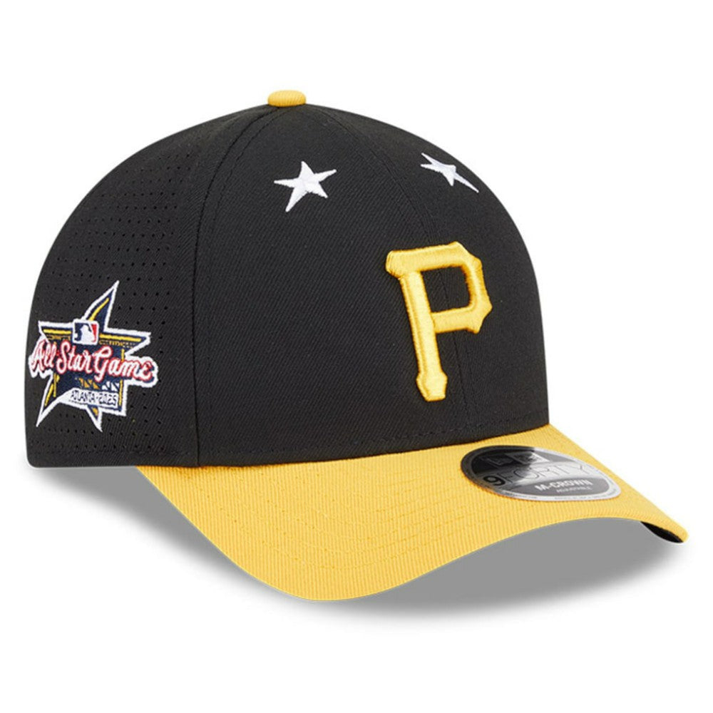 Pittsburgh Pirates New Era 2025 MLB All-Star Game 9FORTY M-Crown Adjustable Hat - Black/Gold Hats
