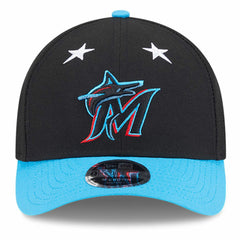 Miami Marlins New Era 2025 MLB All-Star Game 9FORTY M-Crown Adjustable Hat - Black/Blue Hats