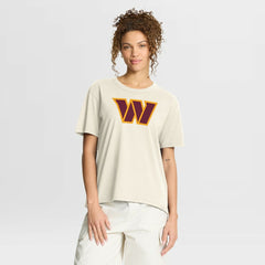 Washington Commanders Women's Dove Legacy T-Shirt Cream