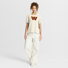 Washington Commanders Women's Dove Legacy T-Shirt Cream