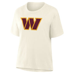 Washington Commanders Women's Dove Legacy T-Shirt Cream